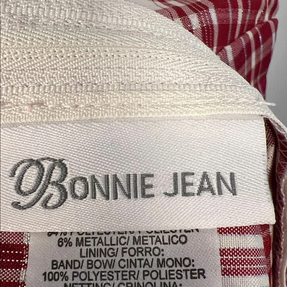 Bonnie Jean Kids Plaid Red &‎ Cream Holiday Elegant Dress Girls Size 4T